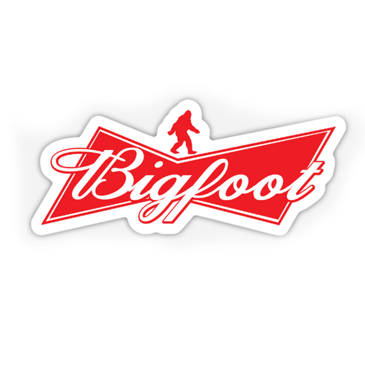Bigfoot Chicken Bud Bow - Sasquatch Sticker