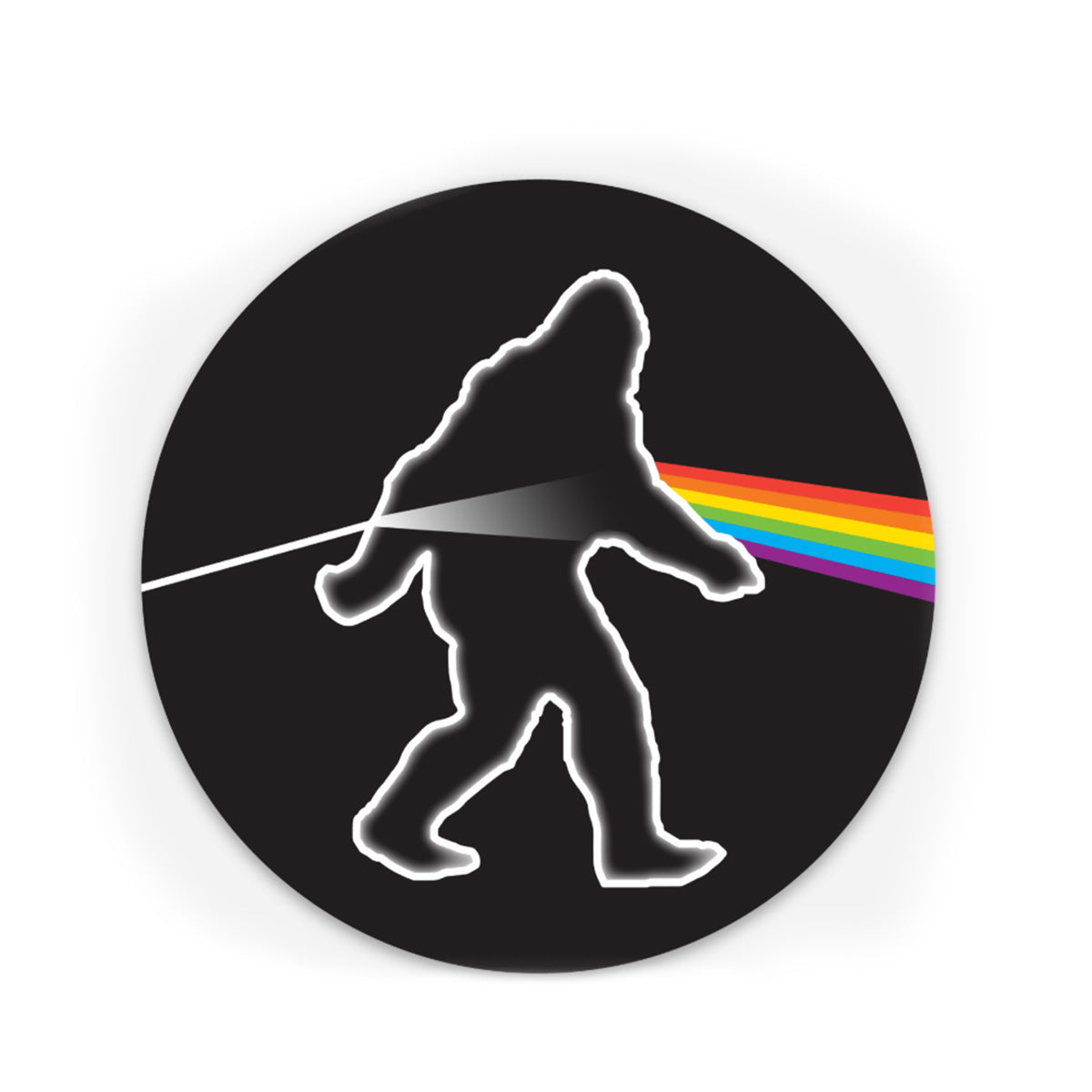 Bigfoot Chicken Dark Side Sticker