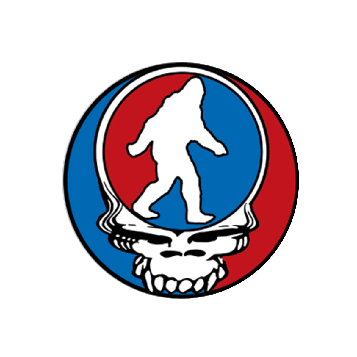 Bigfoot Chicken Squatch Your Face Sticker