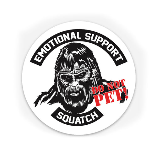 Bigfoot Chicken Emotional Support Squatch Sticker