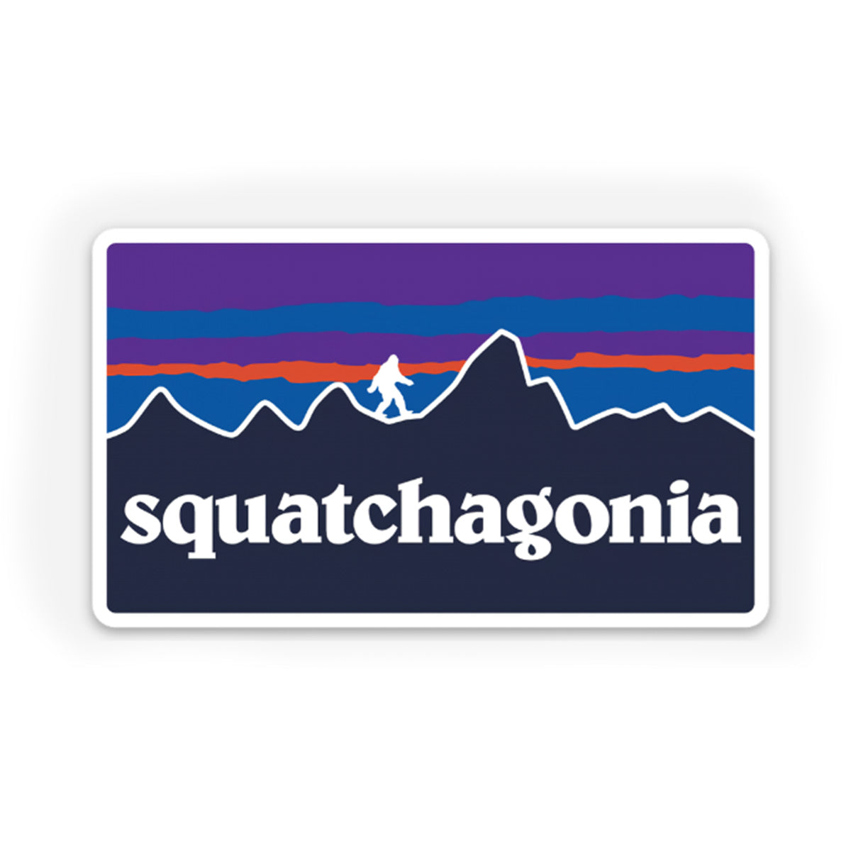 Bigfoot Chicken Squatchagonia Sticker