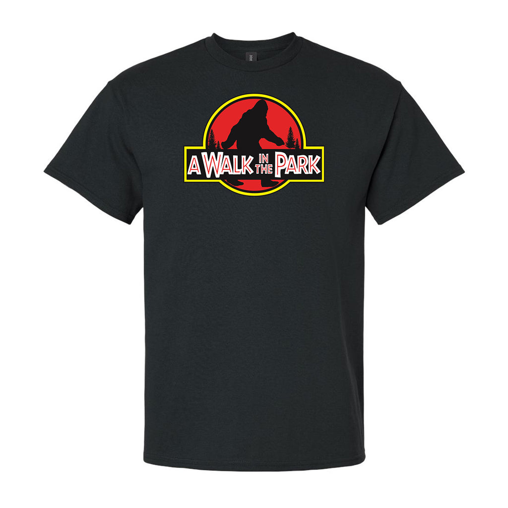 Bigfoot Chicken Walk In The Park graphic T-shirt in black