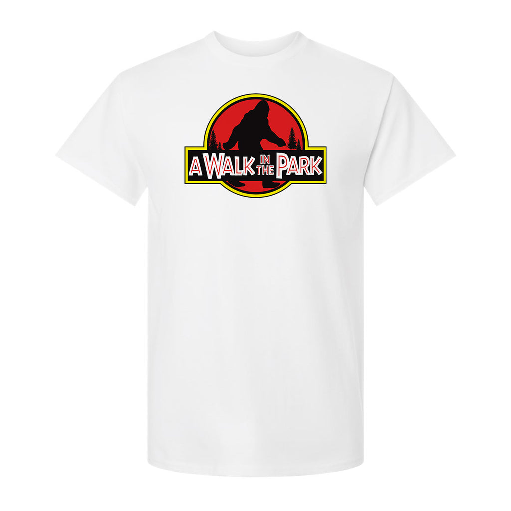 Bigfoot Chicken Walk In The Park graphic T-shirt in white