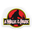 Bigfoot Chicken Walk in the Park Sticker